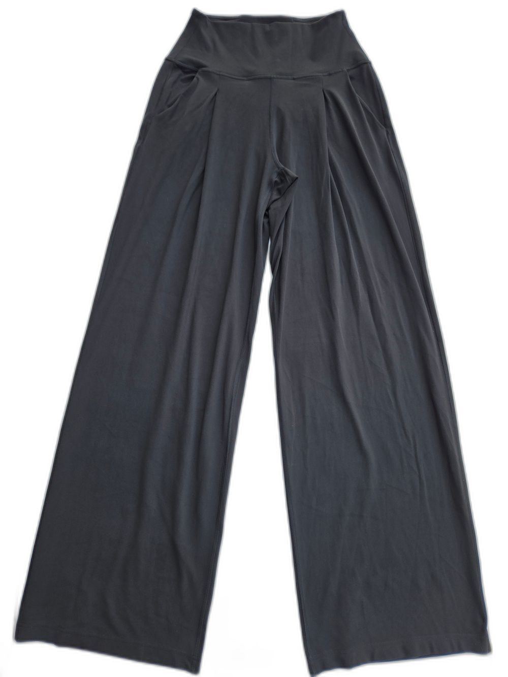 lululemon Align High-Rise Wide-Leg Pant Size 4 Black EUC Yoga Lounge Nulu